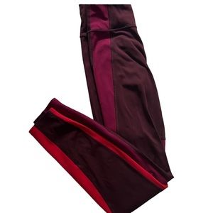 Athleta Asymmetrical Colorblock Leggings
